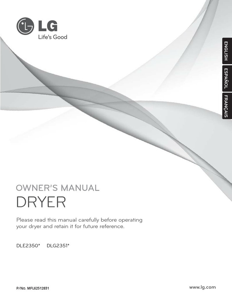 LG DLE2350 Series User manual
