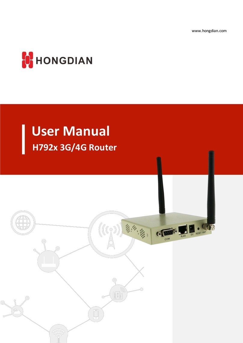 Shenzhen Hongdian Technologies Galaxy Mobile Router H7920 User manual