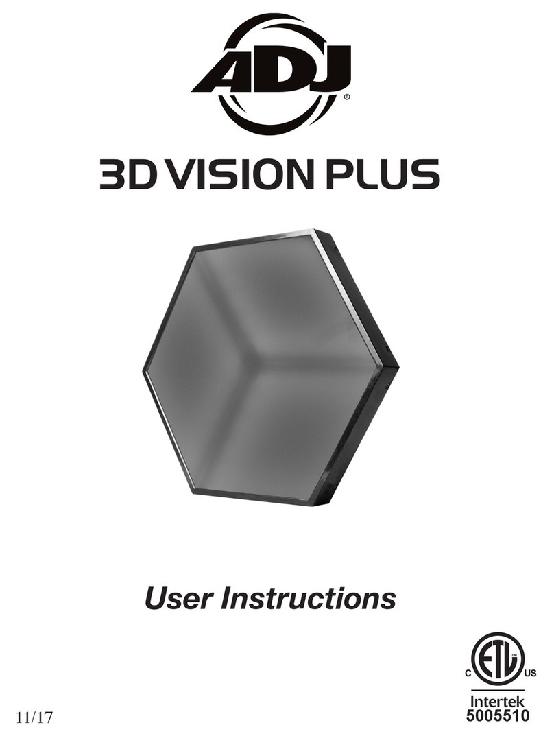 ADJ 3D VISION PLUS User manual