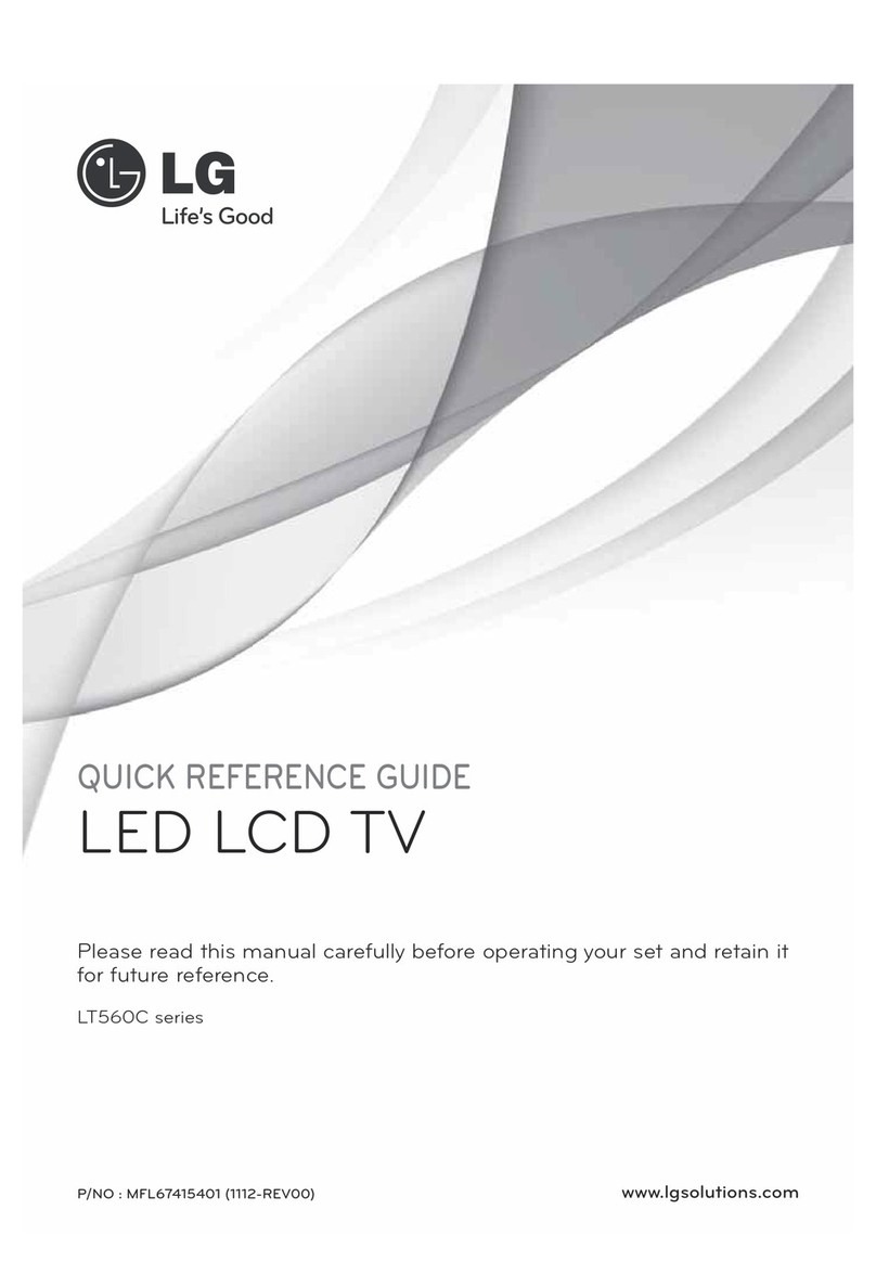 LG 32LT560C Quick reference guide