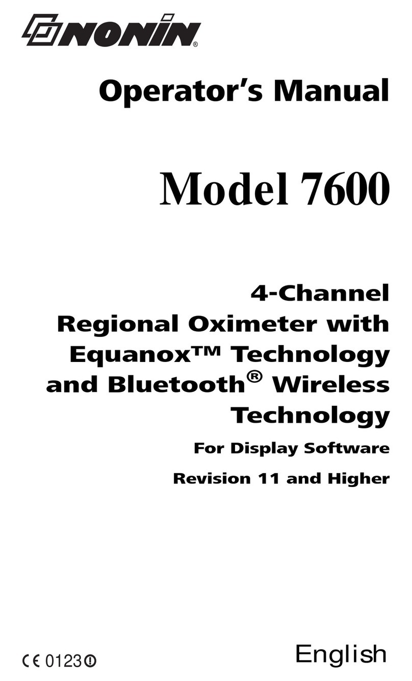 Nonin 7600 Operator's manual