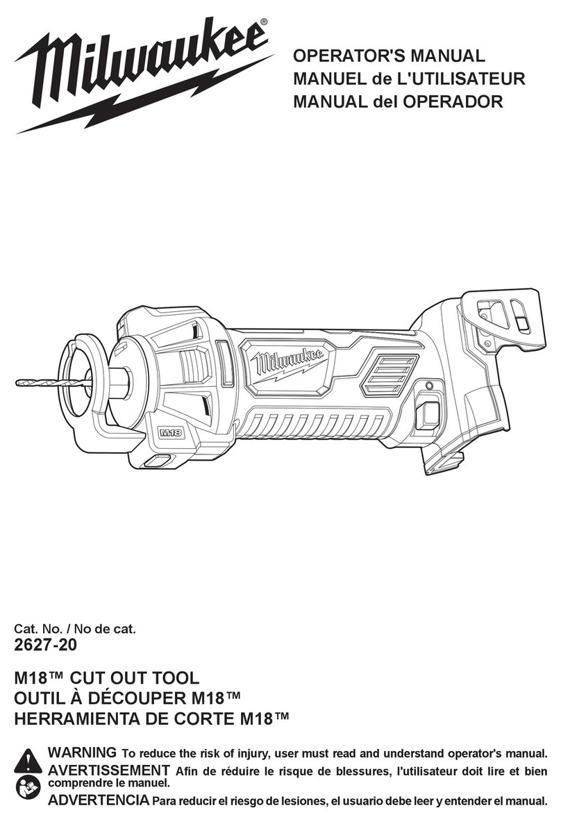 Milwaukee 2627-20 Operator's manual