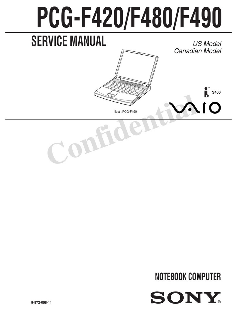 Sony VAIO PCG-F420 Service manual