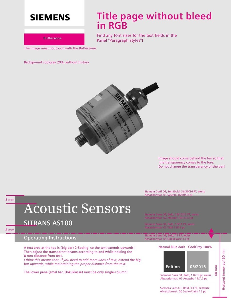 Siemens SITRANS AS100 User manual