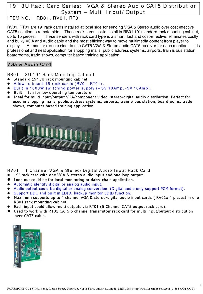 FORESIGHT RB01 User manual