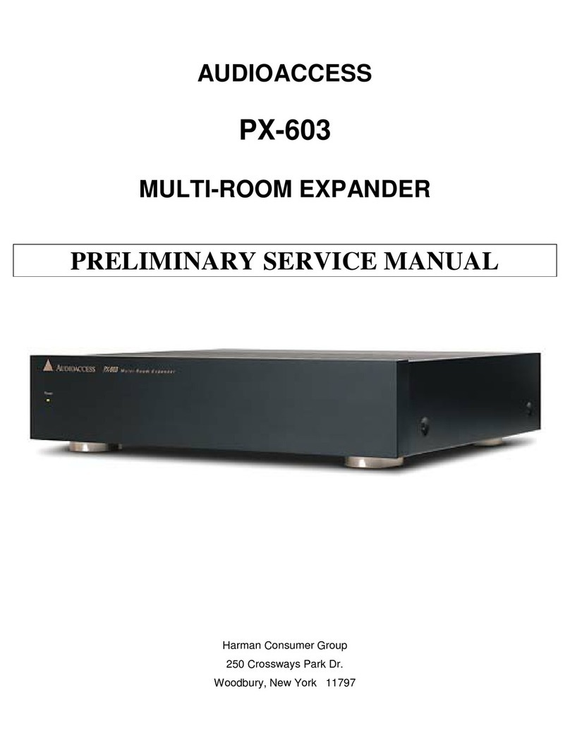 Audioaccess PX-603 User manual