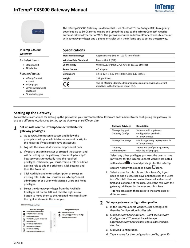 Intempco CX5000 user manual