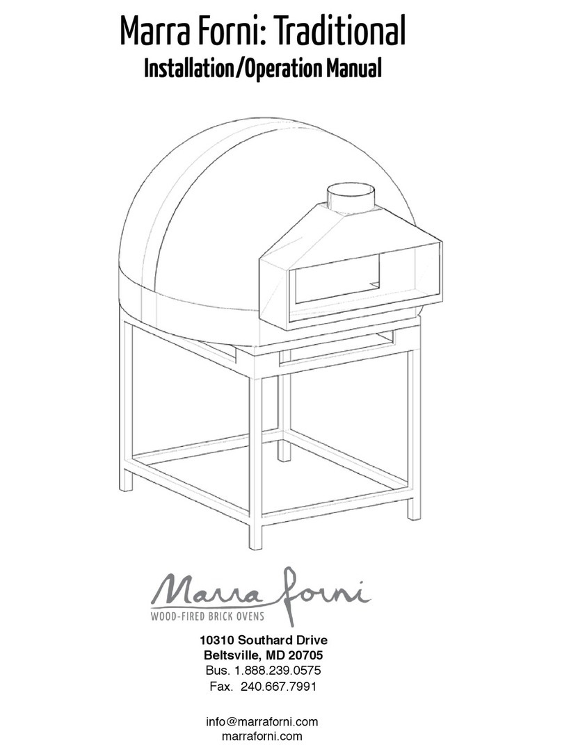 Marra Forni Traditional Installation and operation manual