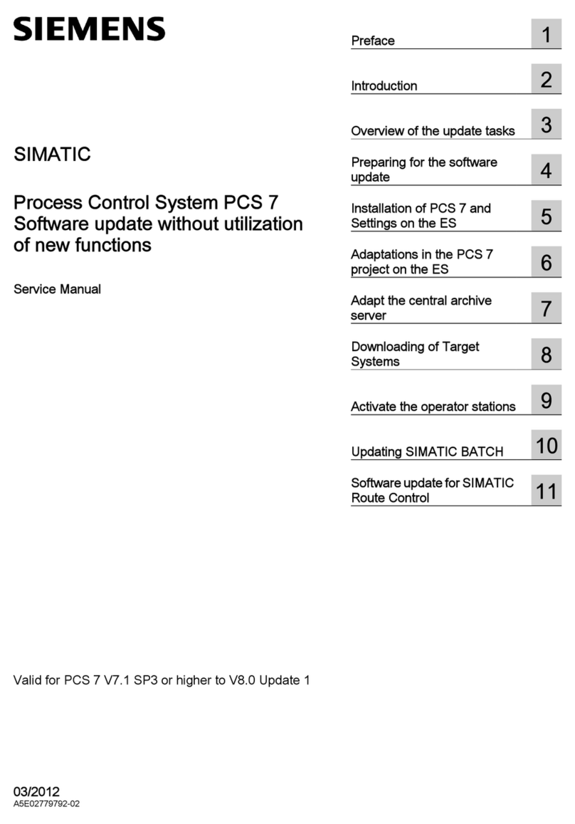 Siemens SIMATIC PCS 7 Service manual