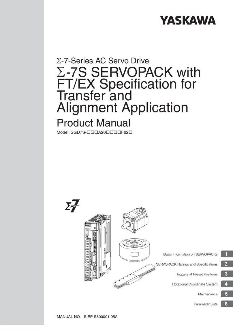YASKAWA SGD7S-***A20****F62 Series User manual