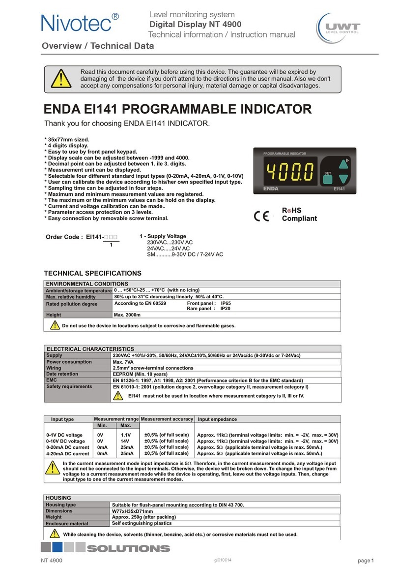ENDA EI141 Technical data