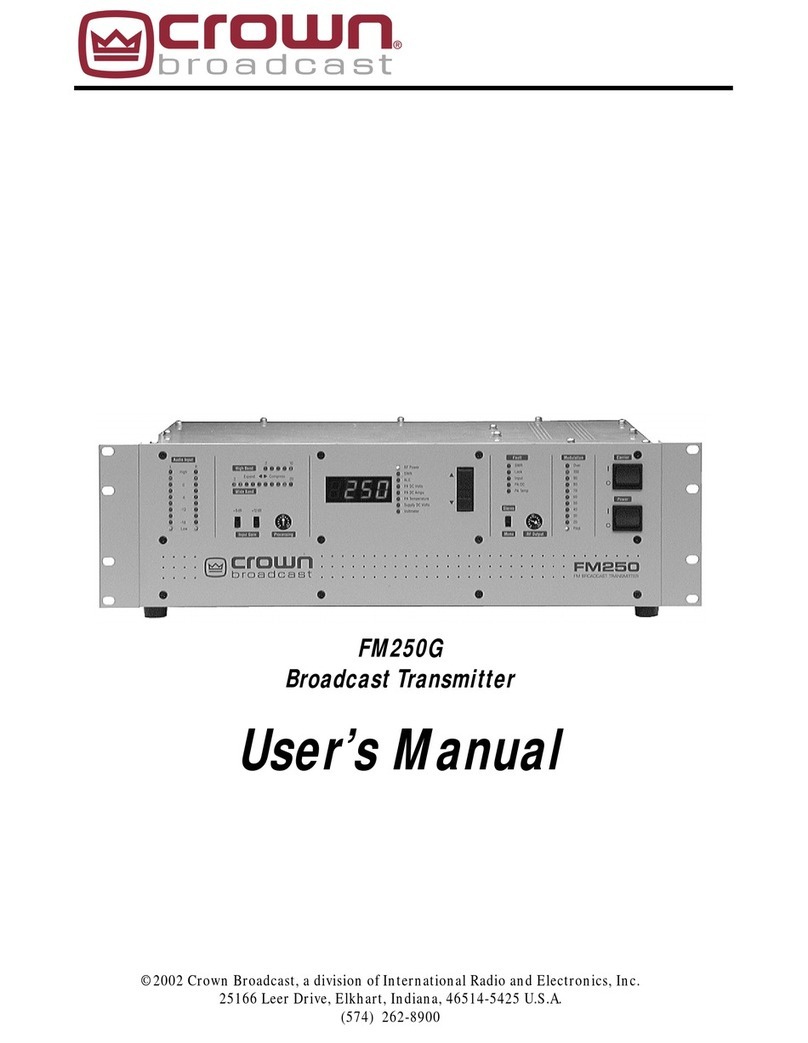 Crown FM250G user manual