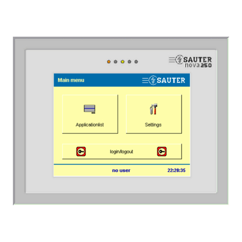 sauter nova250 User manual