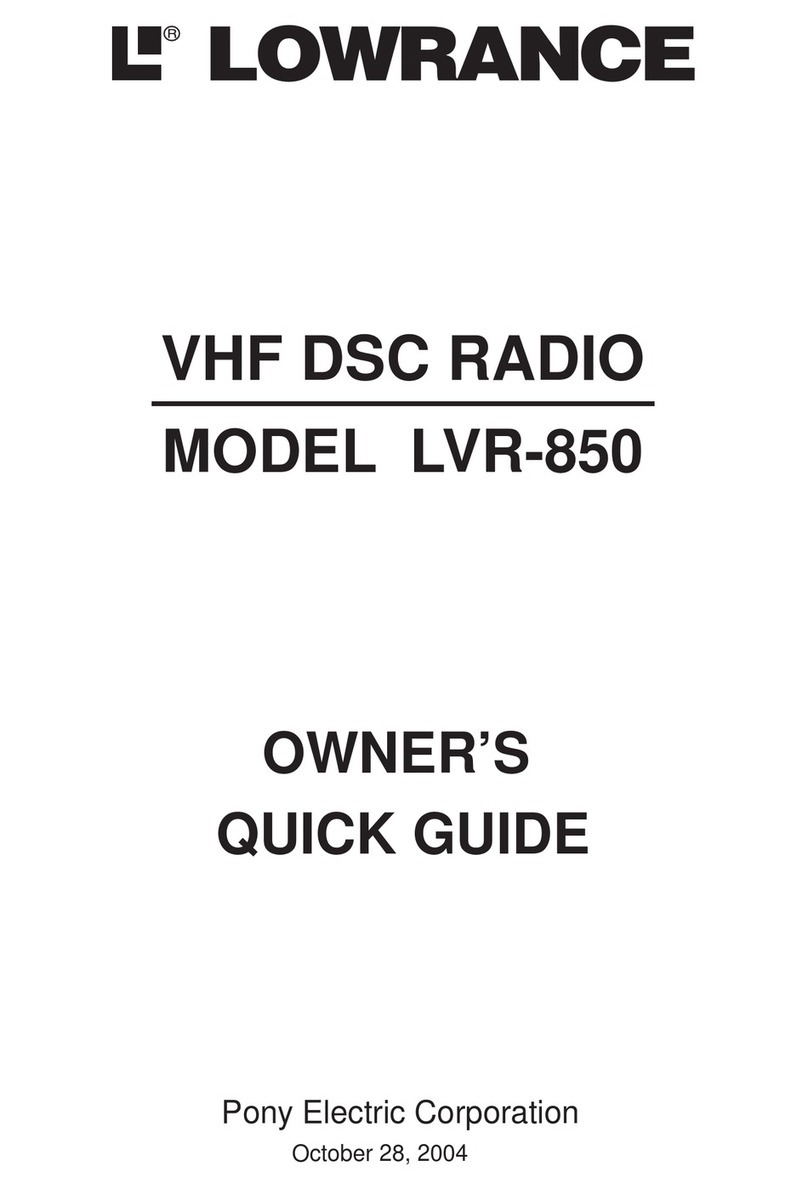 Lowrance LVR-850 Owner's Quick Guide