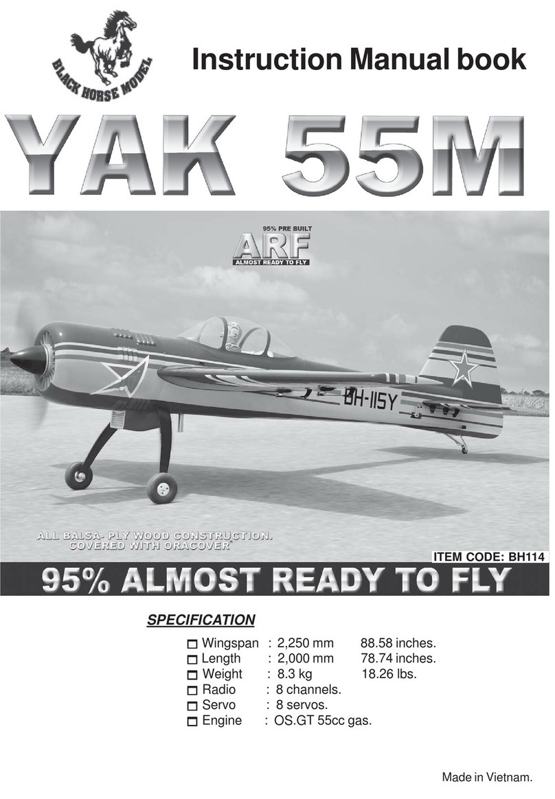Black Horse Model YAK 55M Instruction manual book Black Horse Model YAK 55M Instruction manual book