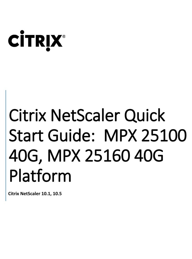 Citrix NetScaler MPX 25100 40G quick start guide