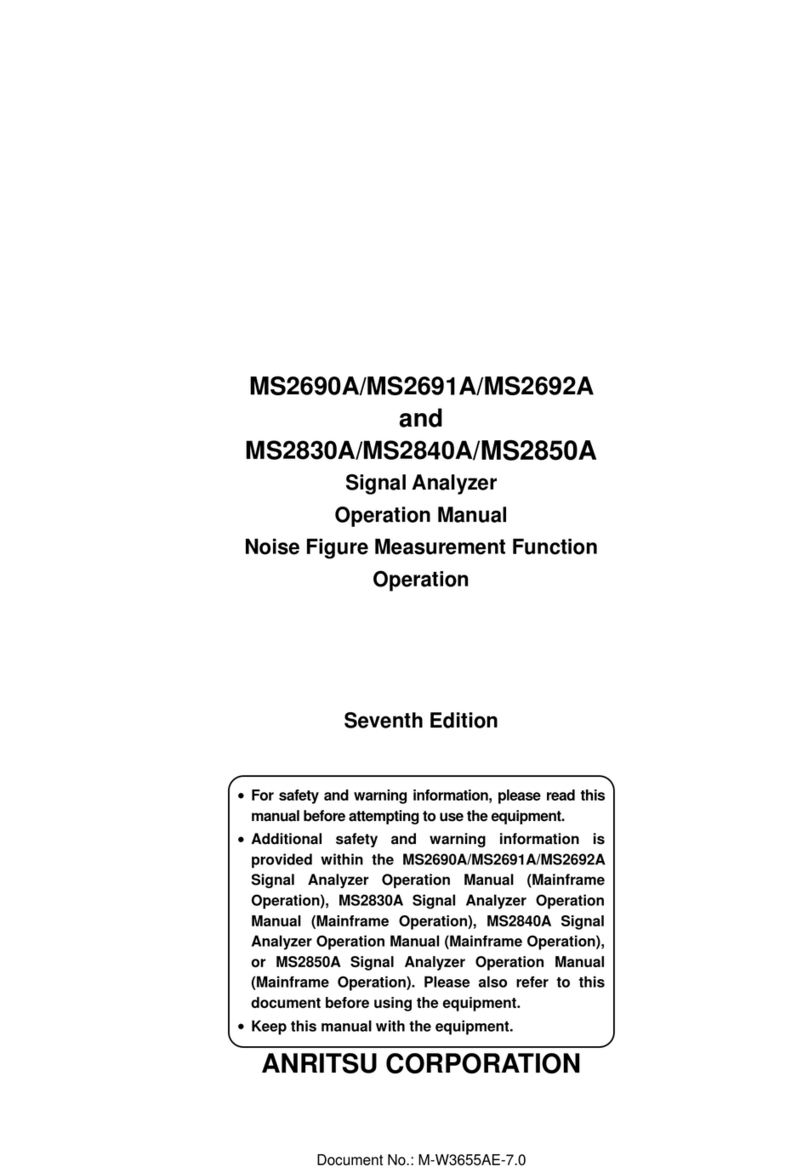 Anritsu MS2690A Operation manuals