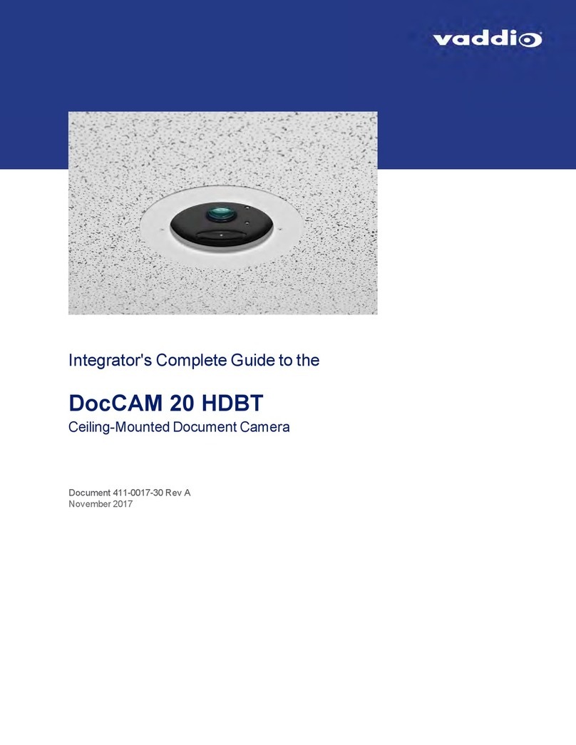 VADDIO DocCAM 20 HDBT User manual