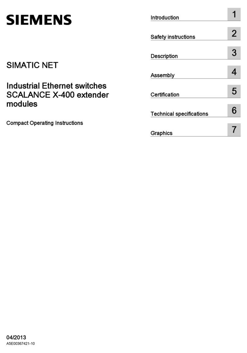 Siemens SCALANCE X-400 Administrator guide
