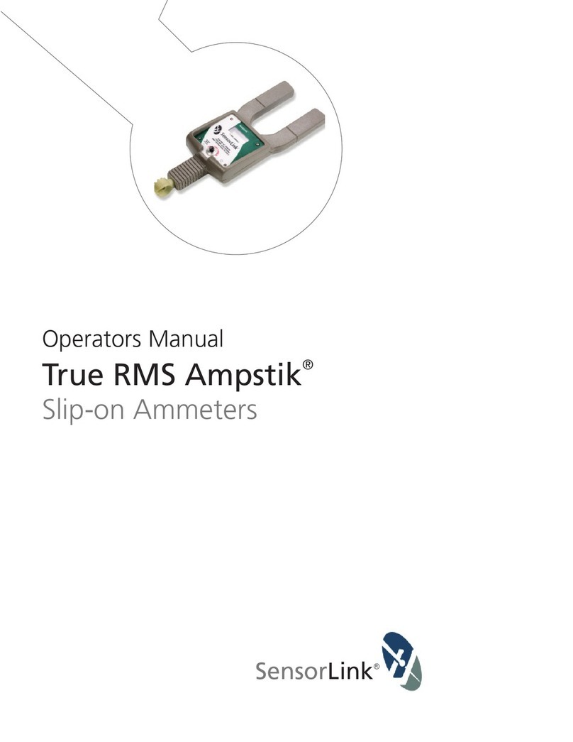 SensorLink True RMS Ampstik 8-020 Operator's manual