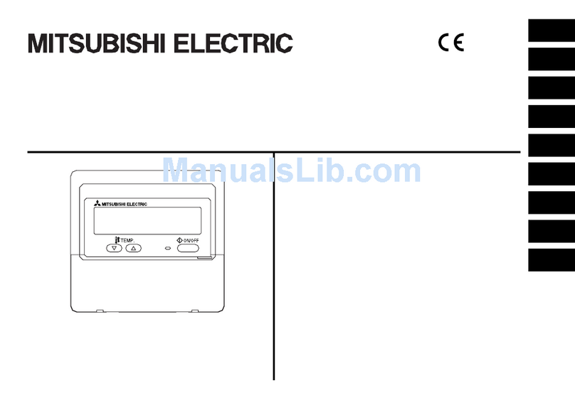 Mitsubishi Electric PAR-W21MAA User manual