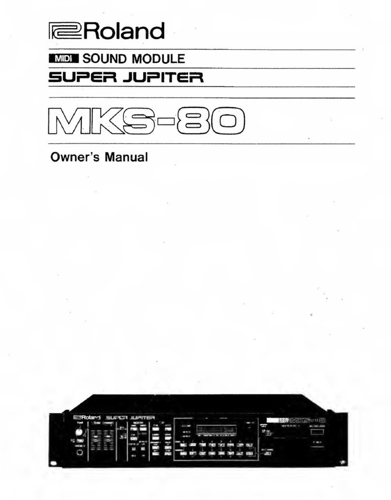 Roland MKS-80 User manual