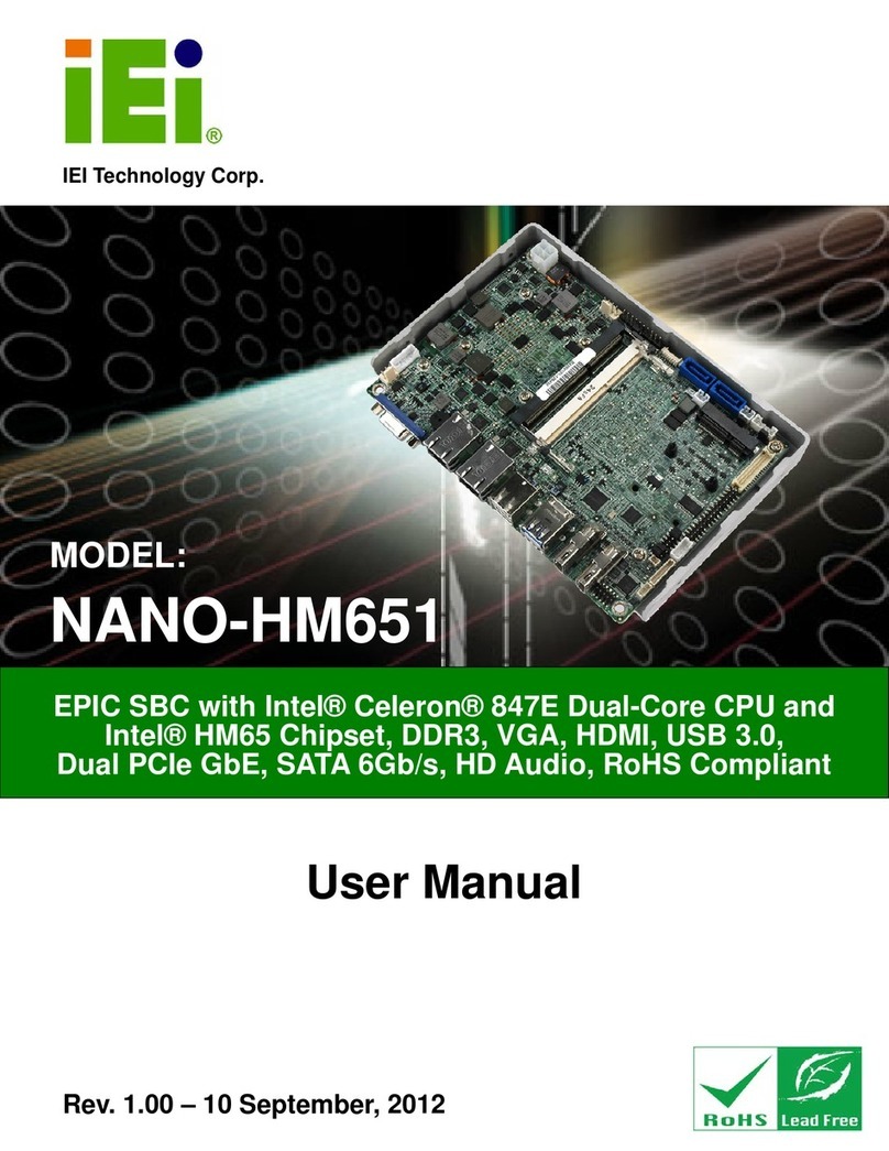 IEI Technology NANO-HM651 user manual
