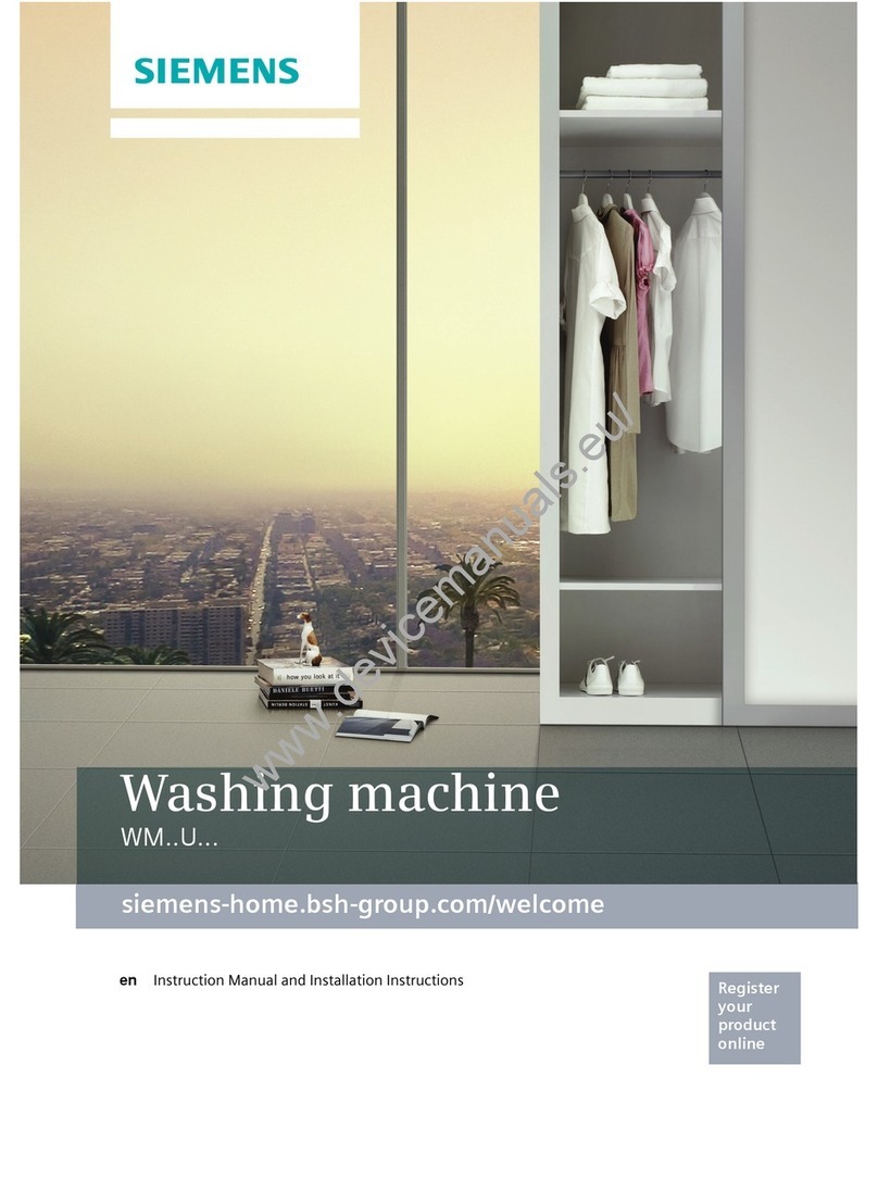 Siemens WM**U series User manual