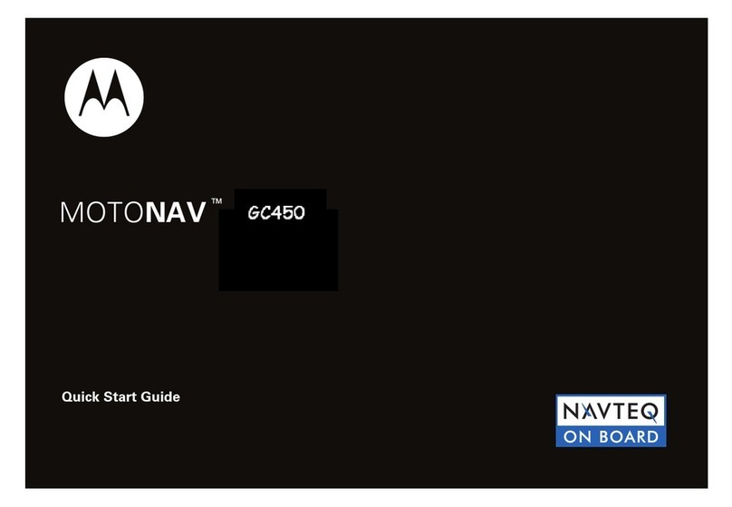 Motorola MOTONAV GC450 User manual