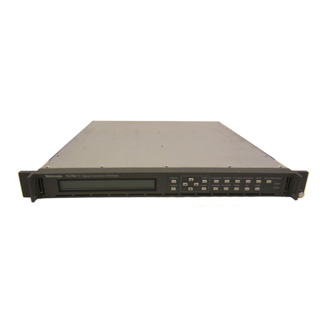 Tektronix TG700 User manual Tektronix TG700 User manual