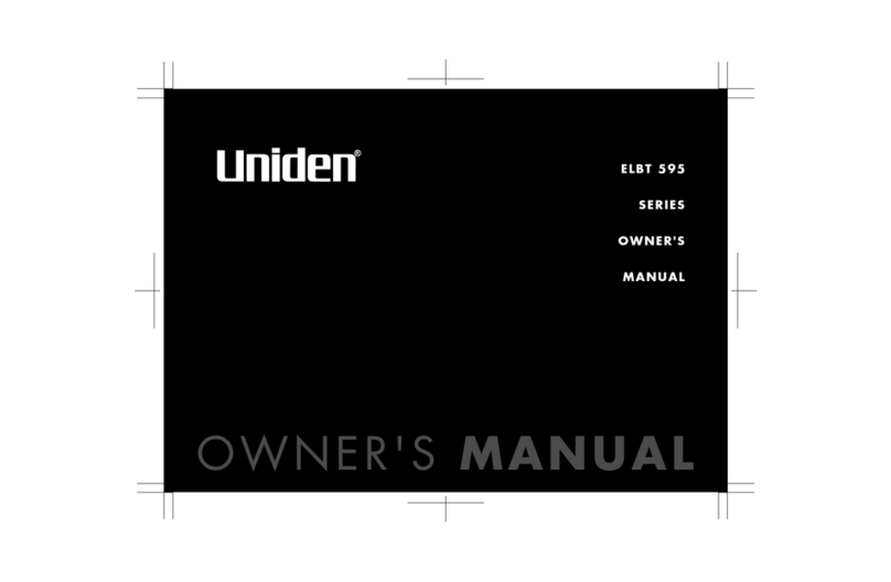Uniden ELBT 595 Series User manual