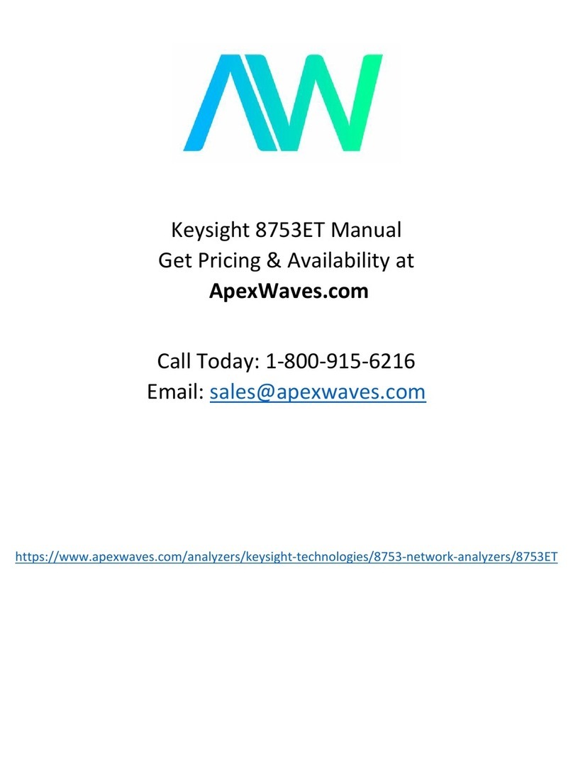 Agilent Technologies 8753ES User manual