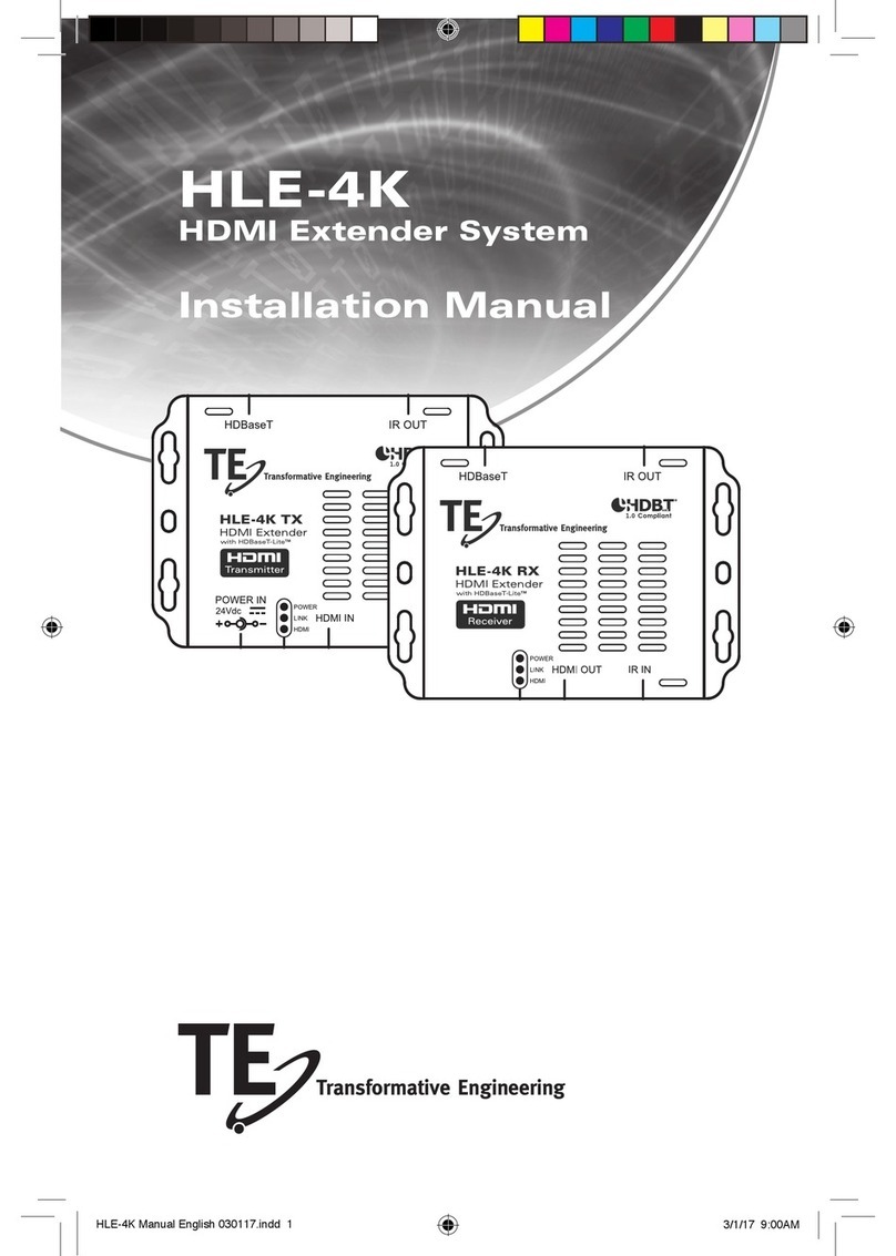 Transformative Engineering HLE-4K installation manual