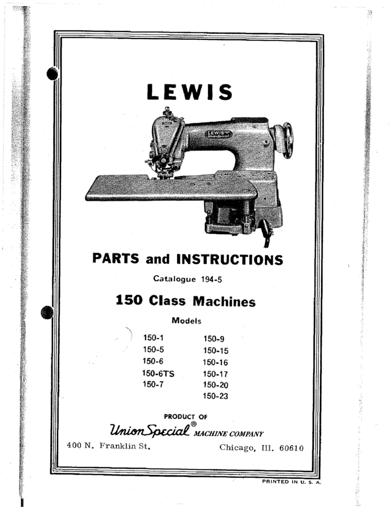 Lewis 150-1 PARTS and INSTRUCTIONS