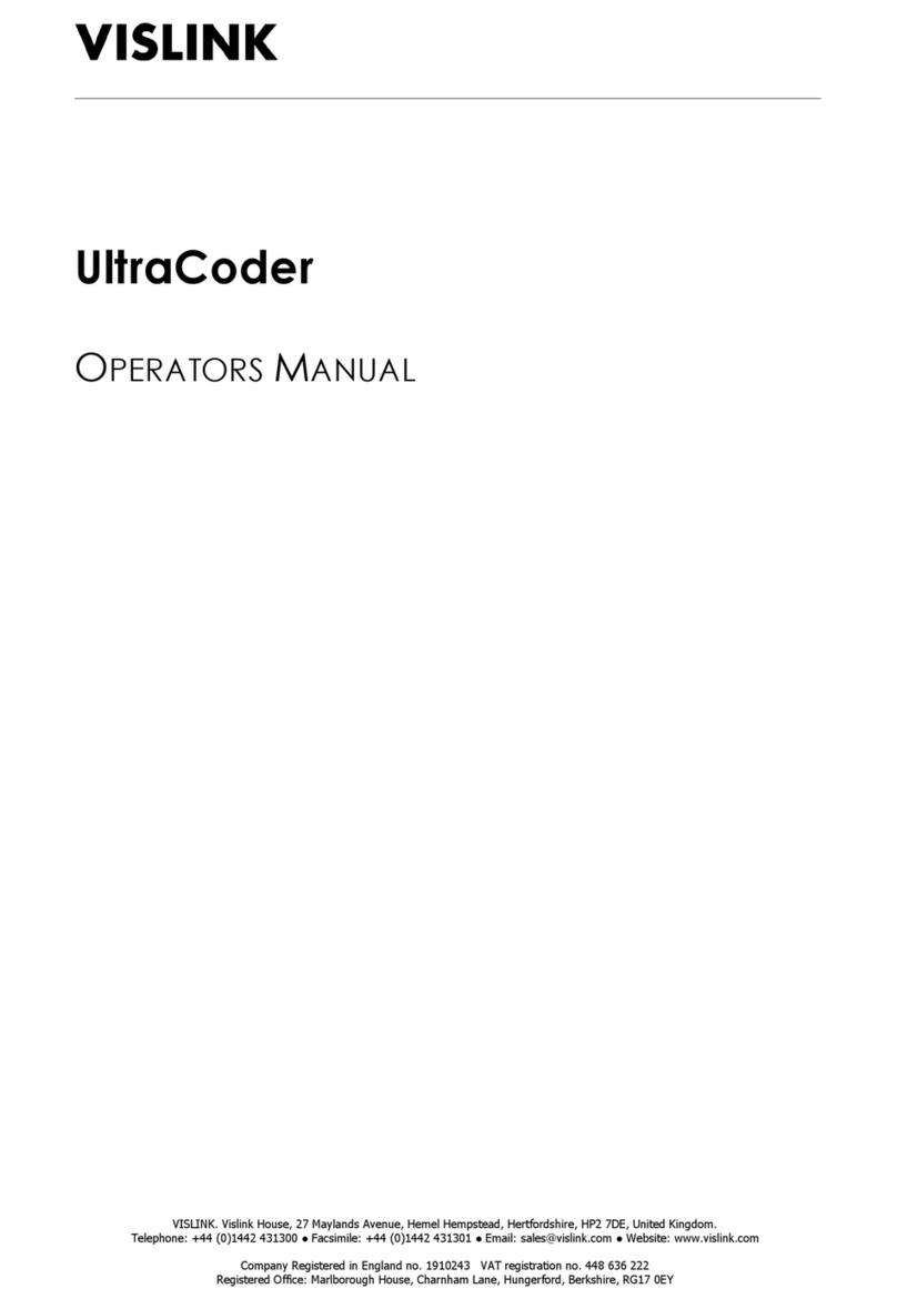 Vislink UltraCoder User manual