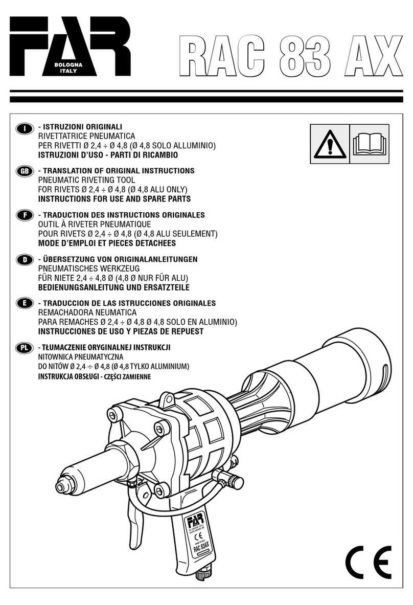 FAR RAC 83 AX User manual