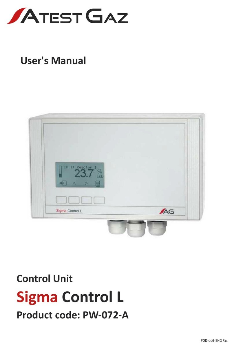 Atest Gaz Sigma Control L User manual