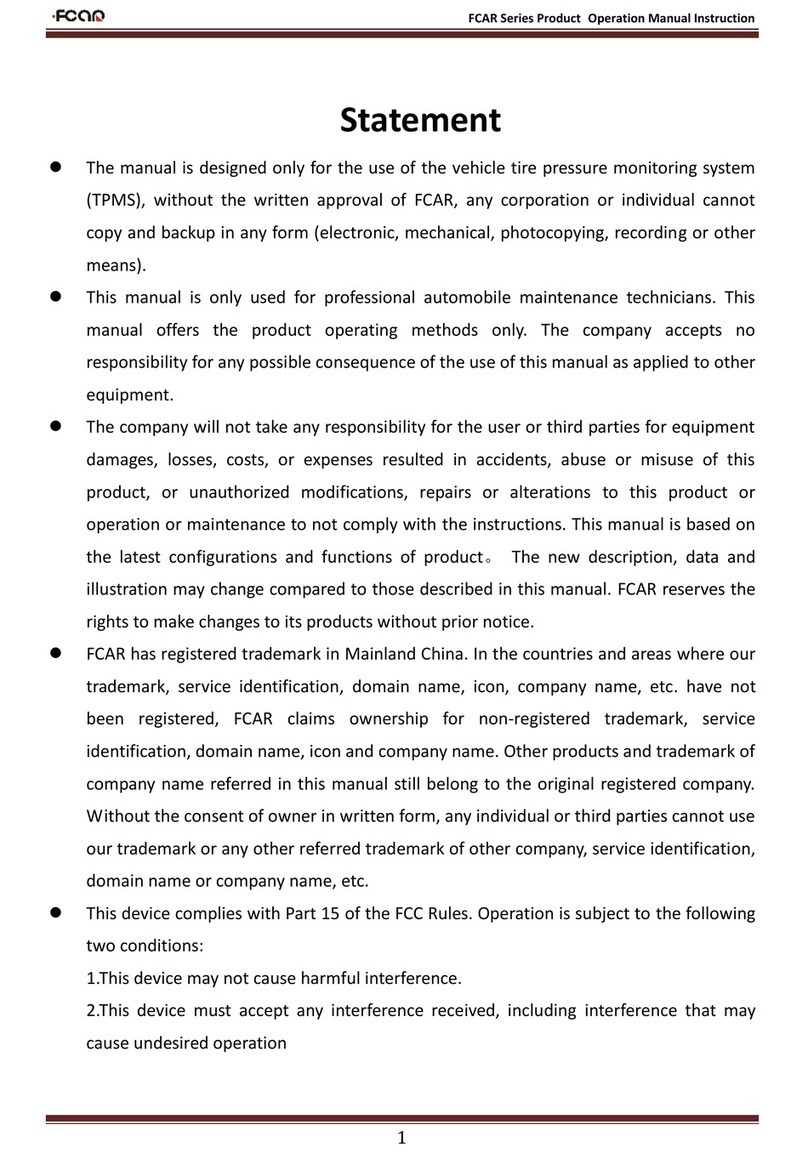 Fcar IDIAGT138 Operation manual instruction