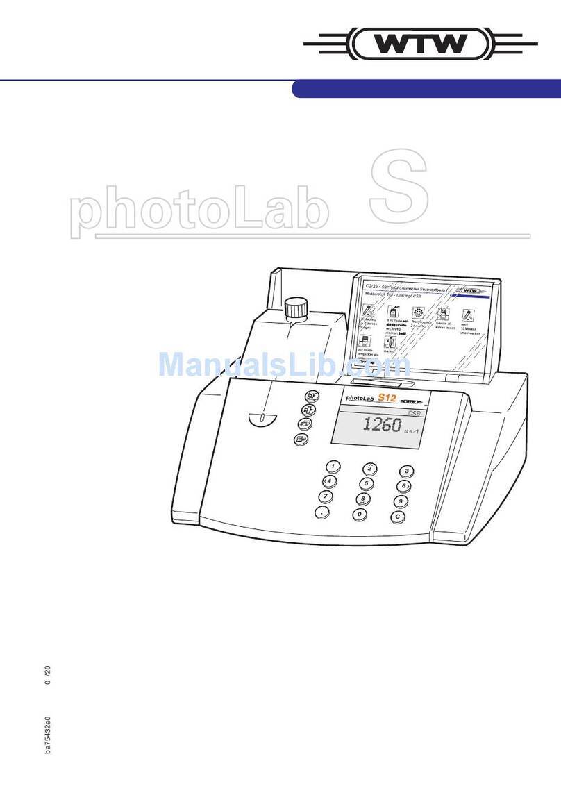 wtw photolab S12 operating instructions