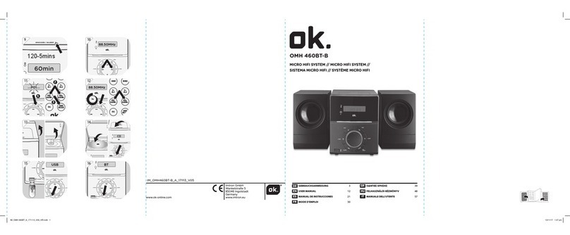O.K. OMH 460BT-B user manual