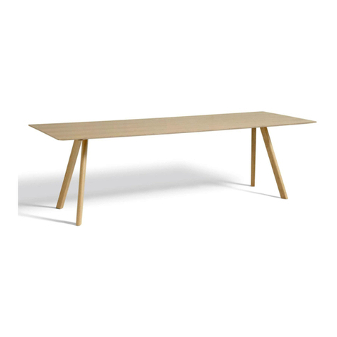 Hay COPENHAGUE TABLE User manual