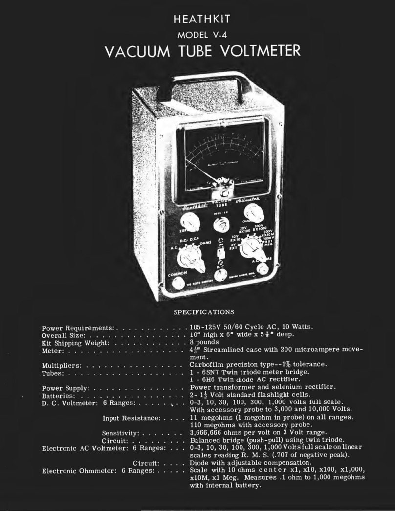 Heathkit V-4 User manual