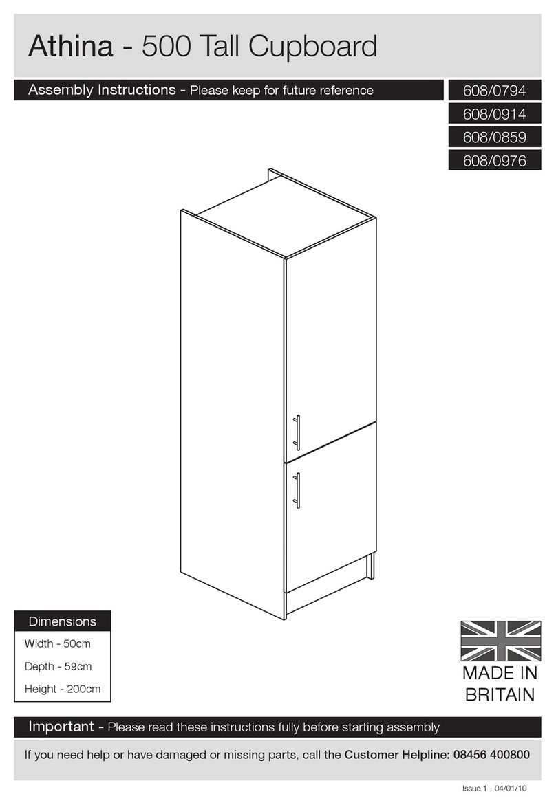 Argos Athina 500 Tall Cupboard Assembly instructions Argos Athina 500 Tall Cupboard Assembly instructions