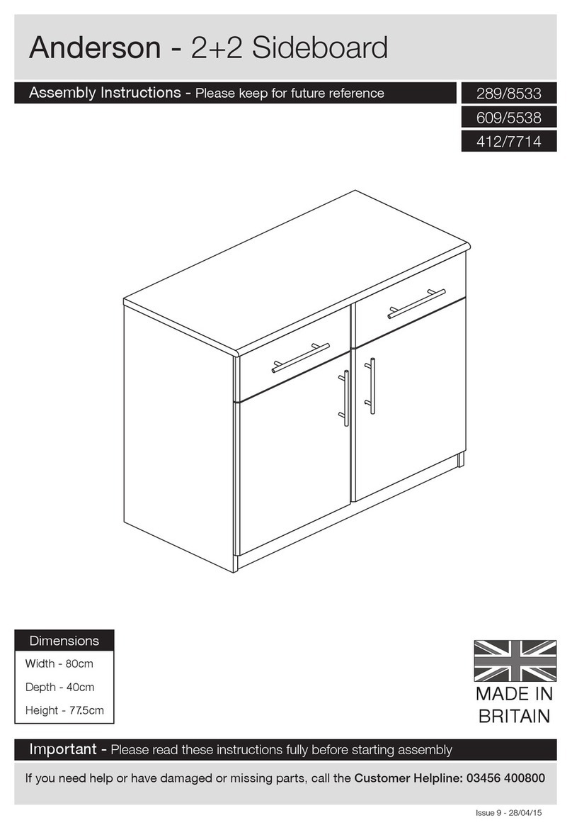 Argos Anderson 2 plus 2 Sideboard User manual