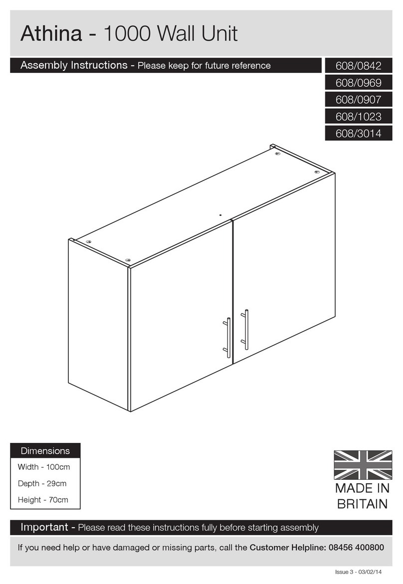 Argos Athina 1000 Wall Unit Assembly instructions Argos Athina 1000 Wall Unit Assembly instructions