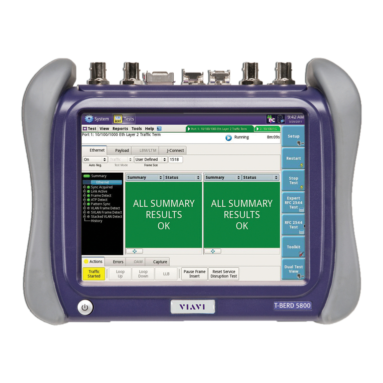 Viavi T-BERD MTS 5800 user manual