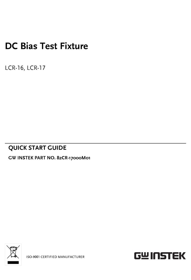 GW Instek LCR-16 User manual