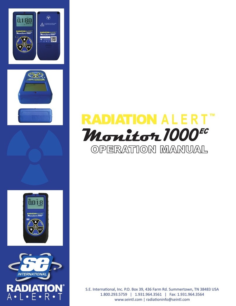 S.E. International Radiation alert Monitor 1000 EC User manual