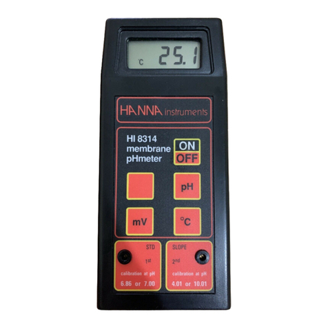 Hanna Instruments HI 8014 instruction manual Hanna Instruments HI 8014 instruction manual