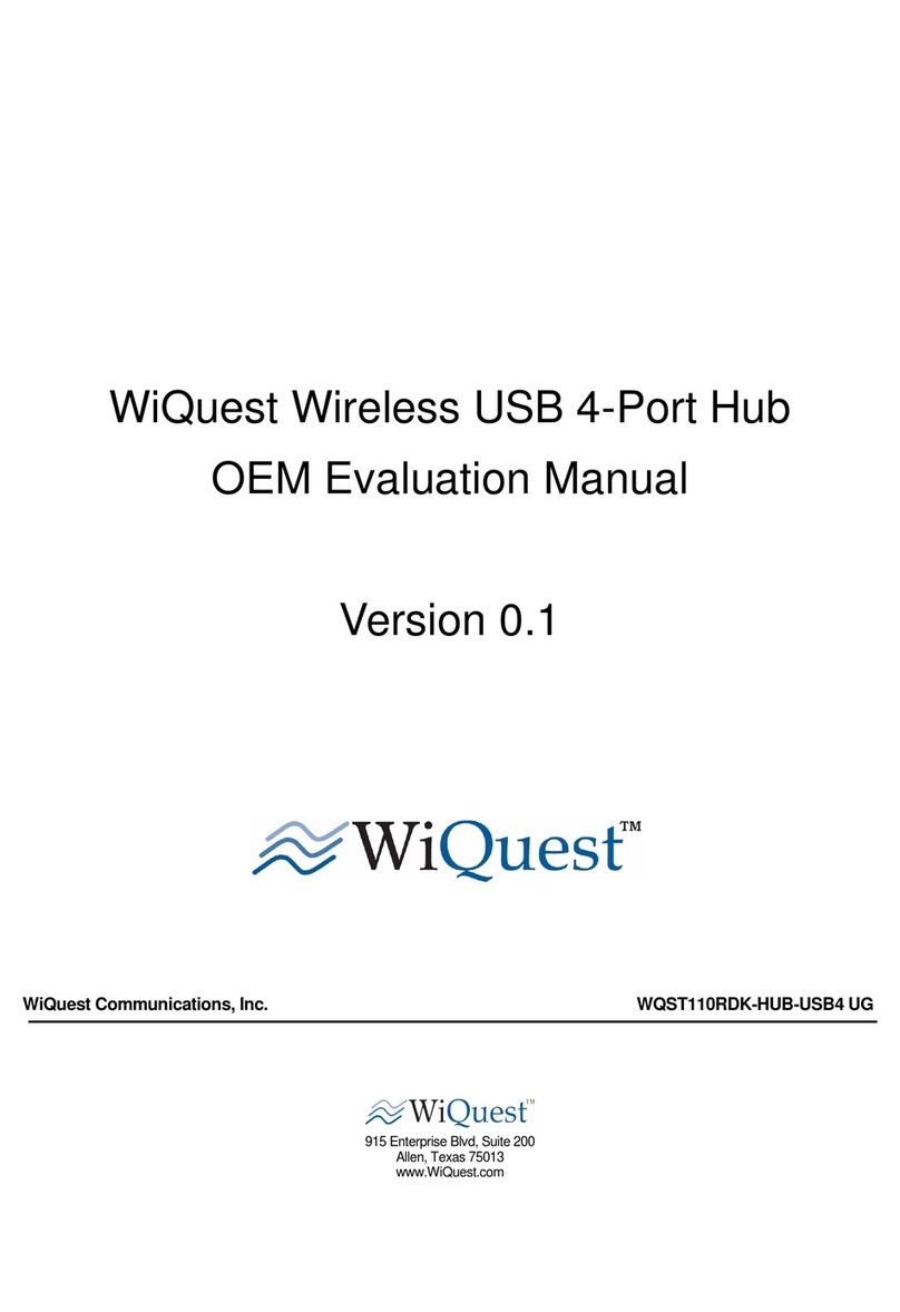 WiQuest WQST110RDK-HUB-USB4 Evaluation guide
